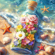 Load image into Gallery viewer, Diamond Painting - Full Round - Flower And Grass Drift Bottle (40*40CM)
