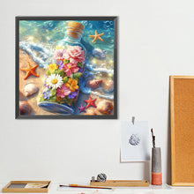 Load image into Gallery viewer, Diamond Painting - Full Round - Flower And Grass Drift Bottle (40*40CM)
