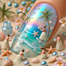 Load image into Gallery viewer, Diamond Painting - Full Round - Summer Style Nail Art (40*40CM)

