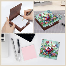 Load image into Gallery viewer, Wood Gem Heart Hummingbird Diamond Painting Memo Pad Holder Mosaic Kit for Home
