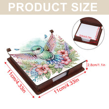 Load image into Gallery viewer, Wood Flower Hummingbird Diamond Painting Memo Pad Holder Mosaic Kit for Home
