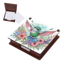 Load image into Gallery viewer, Wood Flower Hummingbird Diamond Painting Memo Pad Holder Mosaic Kit for Home
