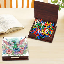 Load image into Gallery viewer, Wood Flower Hummingbird Diamond Painting Memo Pad Holder Mosaic Kit for Home
