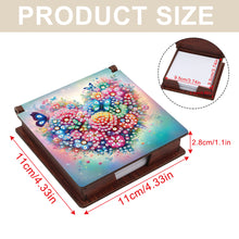 Load image into Gallery viewer, Wood Butterfly Heart Diamond Painting Memo Pad Holder Mosaic Kit for Home Office
