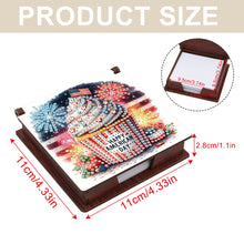 Load image into Gallery viewer, Wood Independence Day Dessert Diamond Painting Memo Pad Holder Mosaic Kit
