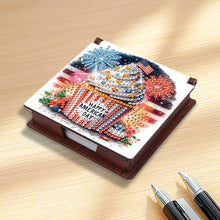 Load image into Gallery viewer, Wood Independence Day Dessert Diamond Painting Memo Pad Holder Mosaic Kit

