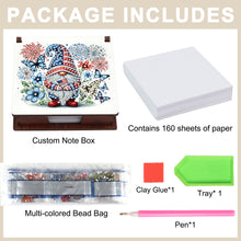 Load image into Gallery viewer, Wood Independence Day Gnome Diamond Painting Memo Pad Holder Mosaic Kit
