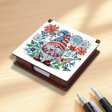 Load image into Gallery viewer, Wood Independence Day Gnome Diamond Painting Memo Pad Holder Mosaic Kit
