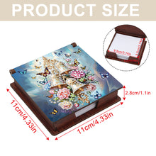 Load image into Gallery viewer, Wood Butterfly Bell Diamond Painting Memo Pad Holder Mosaic Kit for Home Office
