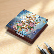 Load image into Gallery viewer, Wood Butterfly Bell Diamond Painting Memo Pad Holder Mosaic Kit for Home Office
