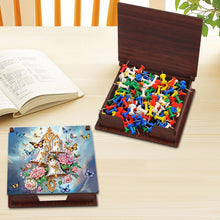 Load image into Gallery viewer, Wood Butterfly Bell Diamond Painting Memo Pad Holder Mosaic Kit for Home Office
