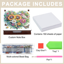 Load image into Gallery viewer, Wood Heart Sunflower Diamond Painting Memo Pad Holder Mosaic Kit for Home Office
