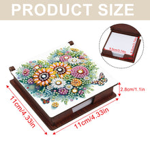Load image into Gallery viewer, Wood Heart Sunflower Diamond Painting Memo Pad Holder Mosaic Kit for Home Office
