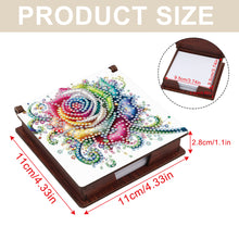 Load image into Gallery viewer, Wood Shining Rose Diamond Painting Memo Pad Holder Mosaic Kit for Home Office
