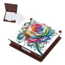 Load image into Gallery viewer, Wood Shining Rose Diamond Painting Memo Pad Holder Mosaic Kit for Home Office
