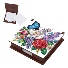 Load image into Gallery viewer, Wood Flower Butterfly Diamond Painting Memo Pad Holder Mosaic Kit for Home
