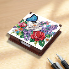 Load image into Gallery viewer, Wood Flower Butterfly Diamond Painting Memo Pad Holder Mosaic Kit for Home
