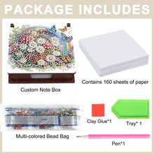 Load image into Gallery viewer, Wood Flower Butterfly Diamond Painting Memo Pad Holder Mosaic Kit for Home
