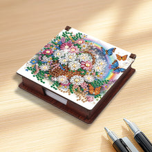 Load image into Gallery viewer, Wood Flower Butterfly Diamond Painting Memo Pad Holder Mosaic Kit for Home
