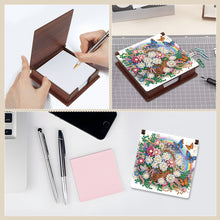 Load image into Gallery viewer, Wood Flower Butterfly Diamond Painting Memo Pad Holder Mosaic Kit for Home
