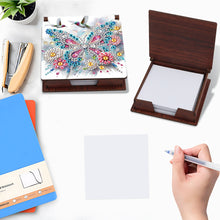 Load image into Gallery viewer, Wood Hummingbird Butterfly Diamond Painting Memo Pad Holder Mosaic Kit for Home
