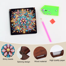 Load image into Gallery viewer, Wood Flower Diamond Painting Memo Pad Holder Mosaic Kit for Home Office
