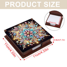 Load image into Gallery viewer, Wood Flower Diamond Painting Memo Pad Holder Mosaic Kit for Home Office
