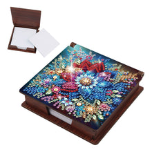 Load image into Gallery viewer, Wood Flower Diamond Painting Memo Pad Holder Mosaic Kit for Home Office
