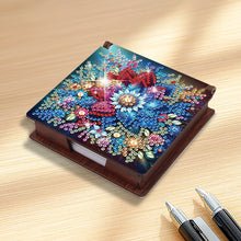 Load image into Gallery viewer, Wood Flower Diamond Painting Memo Pad Holder Mosaic Kit for Home Office
