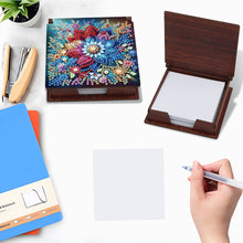 Load image into Gallery viewer, Wood Flower Diamond Painting Memo Pad Holder Mosaic Kit for Home Office
