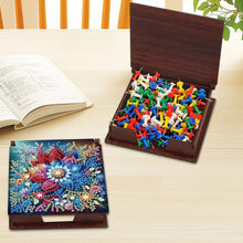 Load image into Gallery viewer, Wood Flower Diamond Painting Memo Pad Holder Mosaic Kit for Home Office
