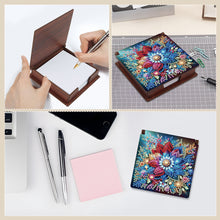 Load image into Gallery viewer, Wood Flower Diamond Painting Memo Pad Holder Mosaic Kit for Home Office
