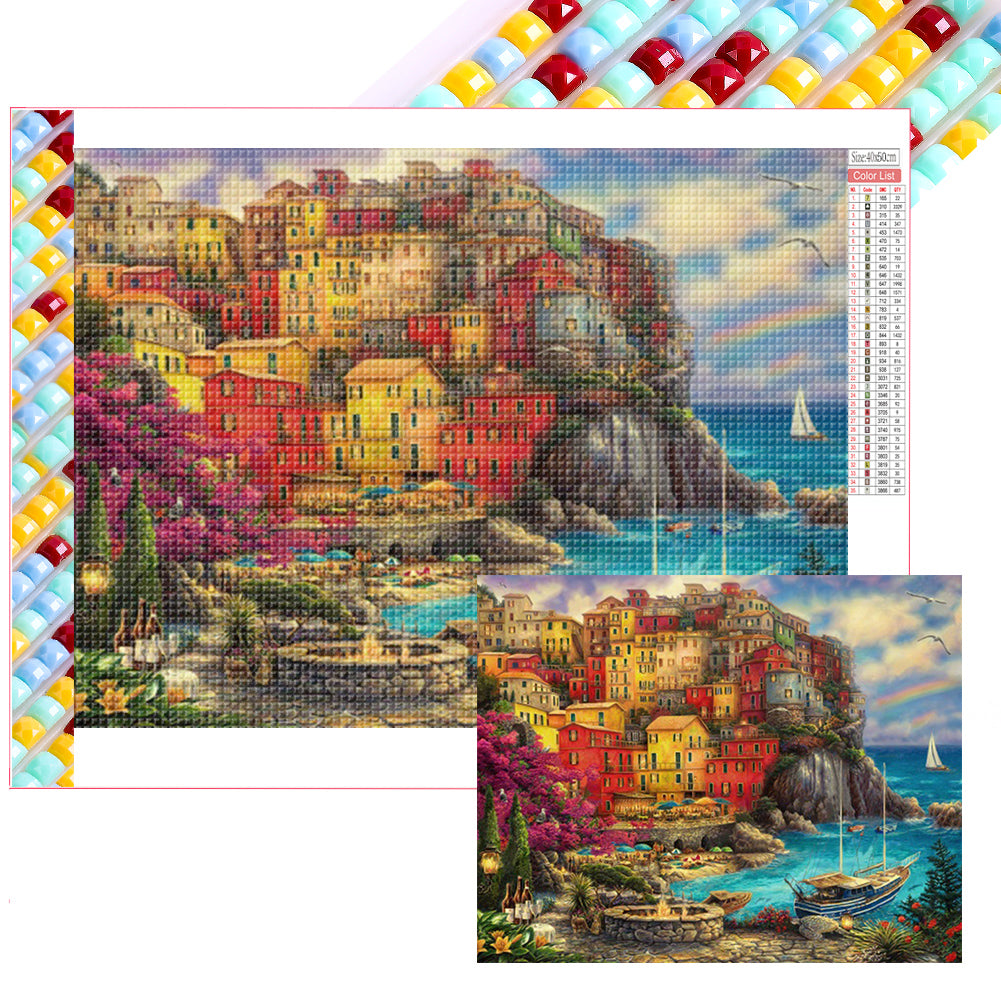 Diamond Painting - Full Square - Town Port (50*40CM)