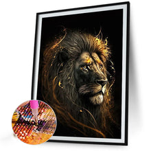 Load image into Gallery viewer, AB Diamond Painting - Full Round - Blond Lion (40*55CM)
