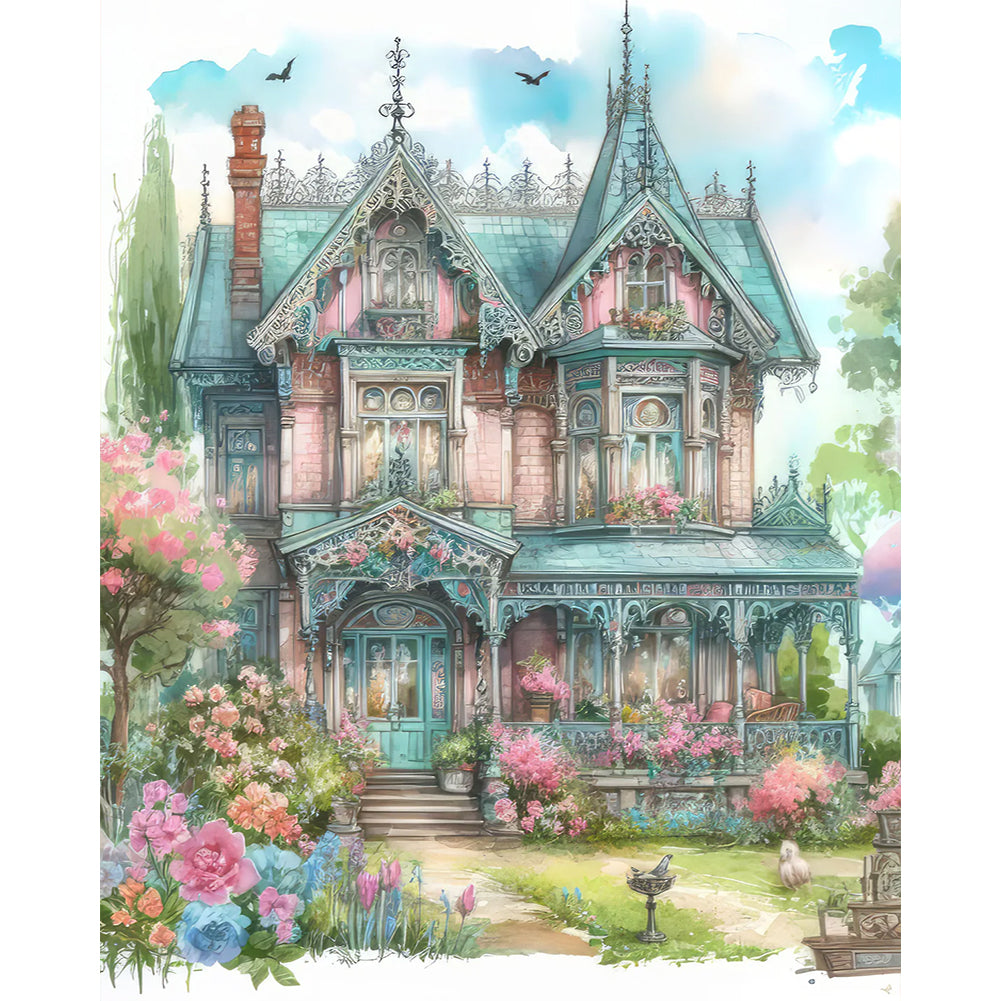 Diamond Painting - Full Round - House Castle (40*50CM)