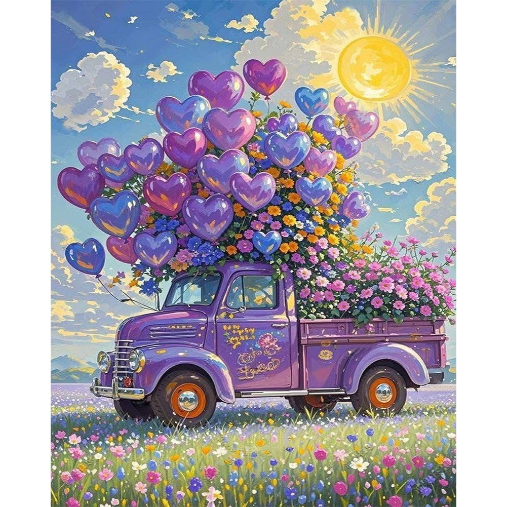 Diamond Painting - Full Round - Grass Car (40*50CM)