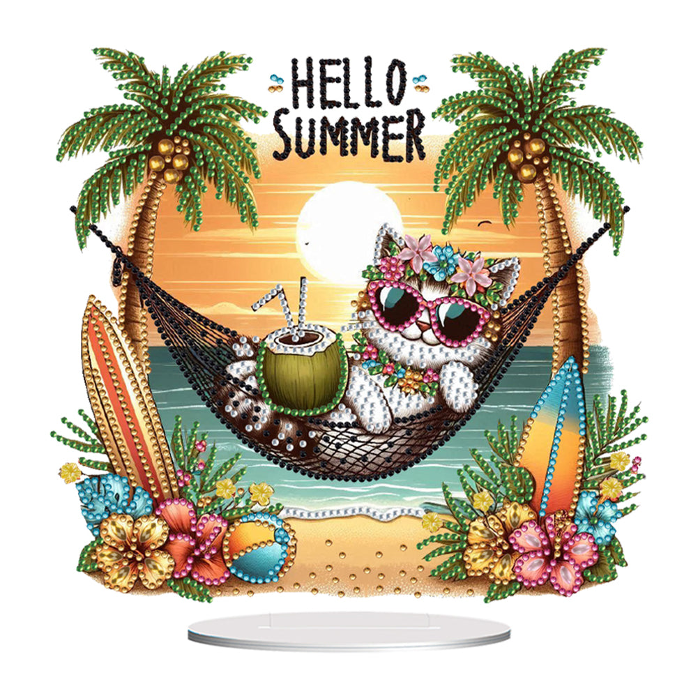 Acrylic Special Shape Animal Diamond Painting Desktop Decors Bedroom Table Decor