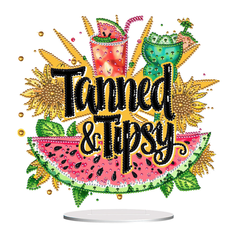 Acrylic Special Shape Animal Diamond Painting Desktop Decors Bedroom Table Decor