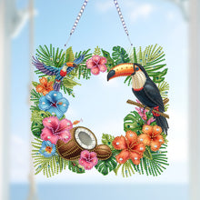 Load image into Gallery viewer, Acrylic Special Shape Animals Diamond Painting Ornaments for Garden Window Decor
