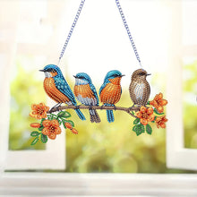 Load image into Gallery viewer, Acrylic Special Shape Animals Diamond Painting Ornaments for Garden Window Decor
