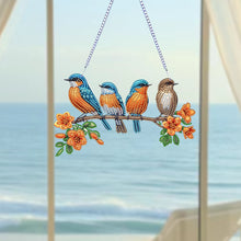 Load image into Gallery viewer, Acrylic Special Shape Animals Diamond Painting Ornaments for Garden Window Decor
