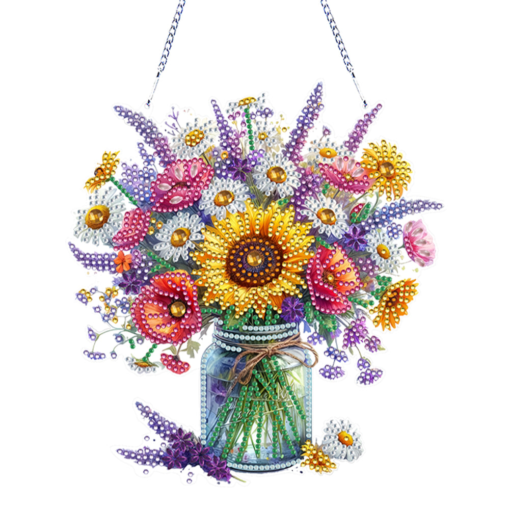 Acrylic Special Shape Animals Diamond Painting Ornaments for Garden Window Decor