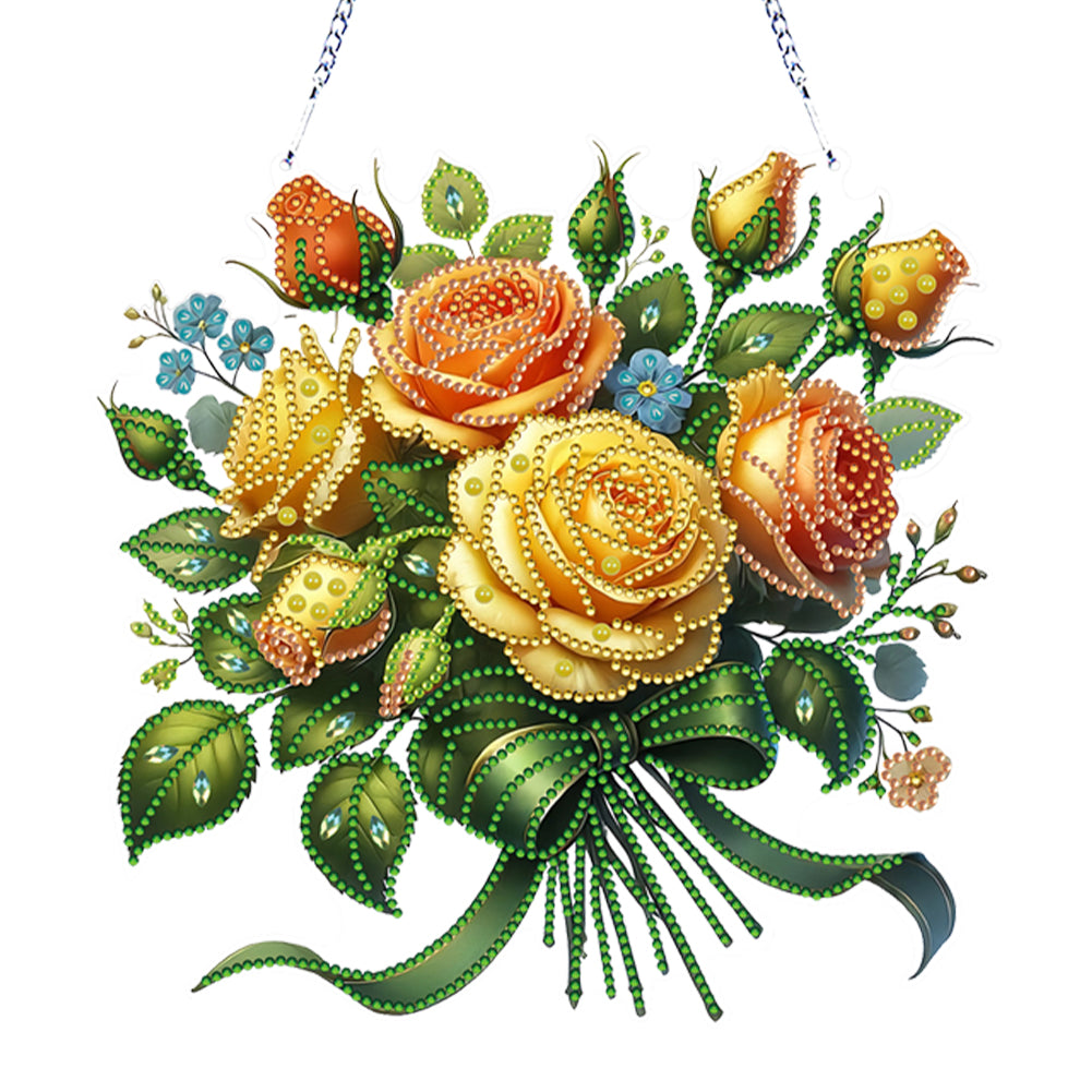 Acrylic Special Shape Animals Diamond Painting Ornaments for Garden Window Decor
