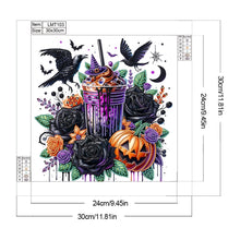 Load image into Gallery viewer, Diamond Painting - Partial Special Shaped - Crow Pumpkin (30*30CM)
