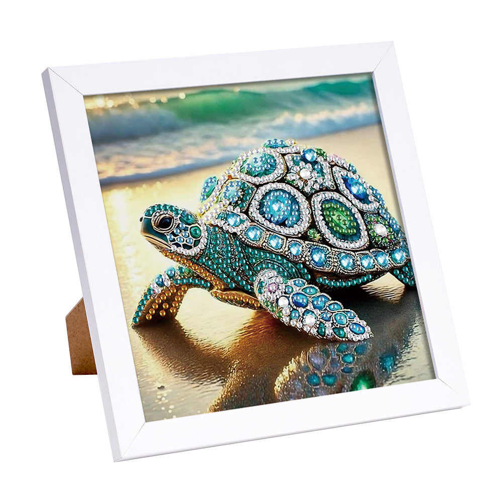 Diamond Painting - Partial Special Shaped - Turtle (15*15CM)