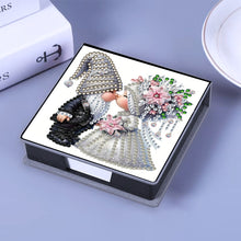 Load image into Gallery viewer, Leather 5D Diamond Painting Kit Note Box DIY Diamond Art Notepad Box (A)
