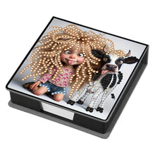 Load image into Gallery viewer, Leather 5D Diamond Painting Kit Note Box DIY Diamond Art Notepad Box (D)
