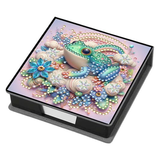 Leather 5D Diamond Painting Kit Note Box DIY Diamond Art Notepad Box (I)