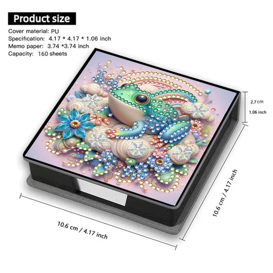 Leather 5D Diamond Painting Kit Note Box DIY Diamond Art Notepad Box (I)