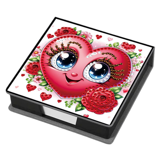 Leather 5D Diamond Painting Kit Note Box DIY Diamond Art Notepad Box (J)